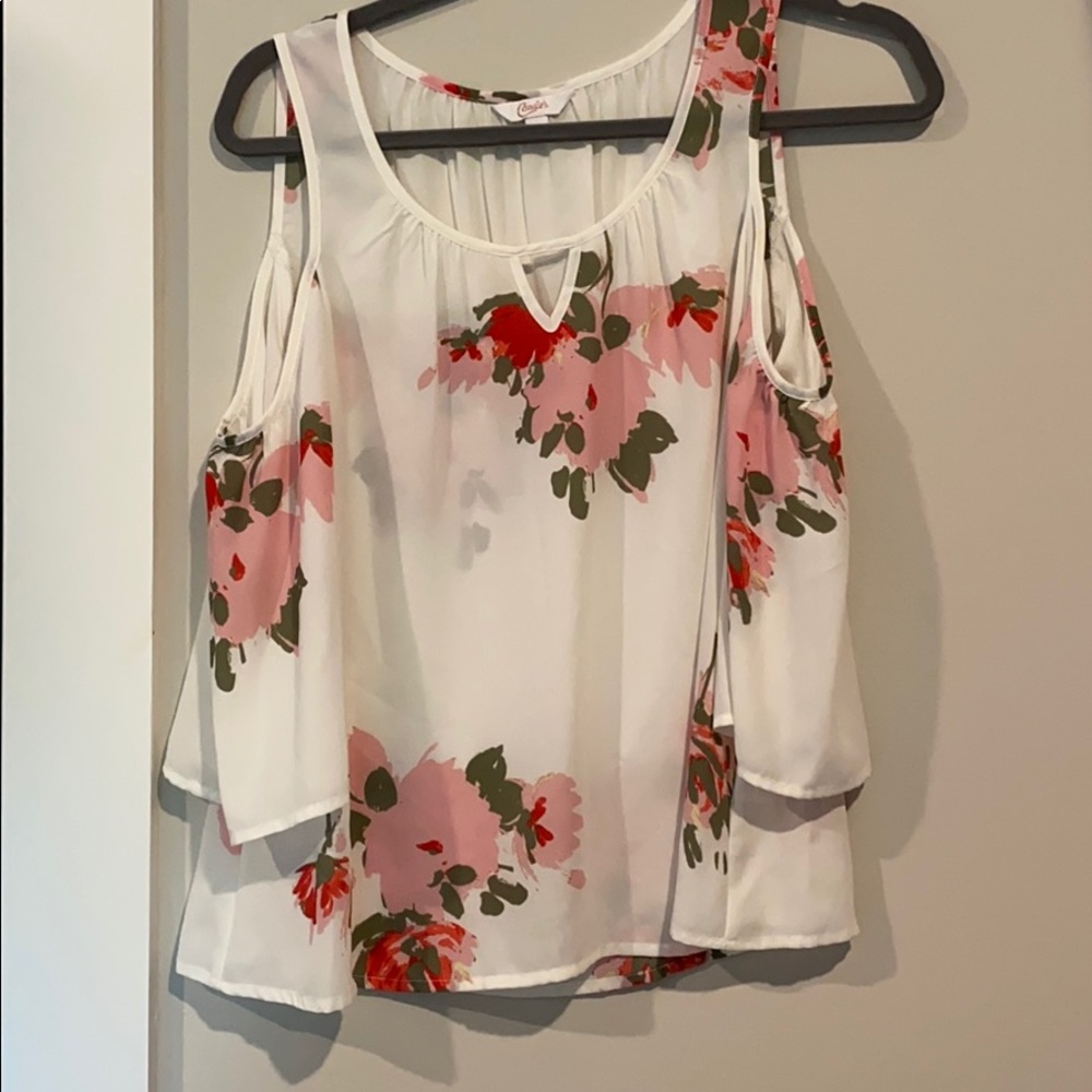 Cold shoulder blouse